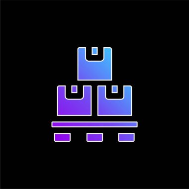 Kutu mavisi gradyan vektör simgesi