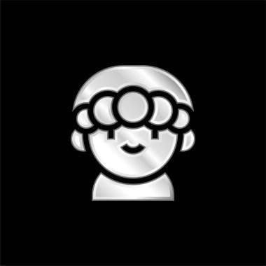 Gümüş kaplama metalik simge