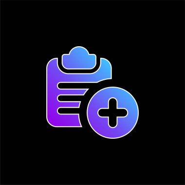 Mavi gradyan vektör simgesi ekle