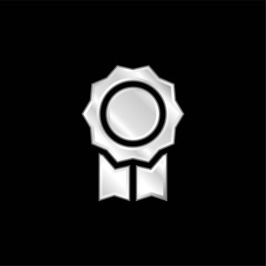 Rozet gümüş kaplama metalik simge