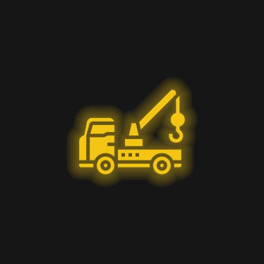 Parlak sarı neon simgesi