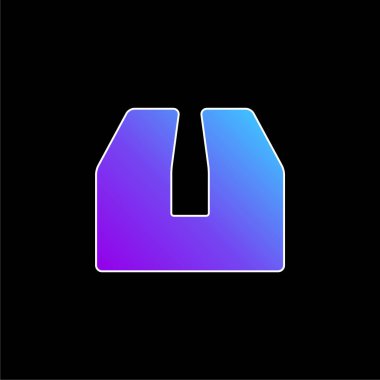 Kutu mavisi gradyan vektör simgesi