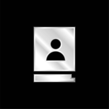 Gündem gümüş kaplama metalik simge