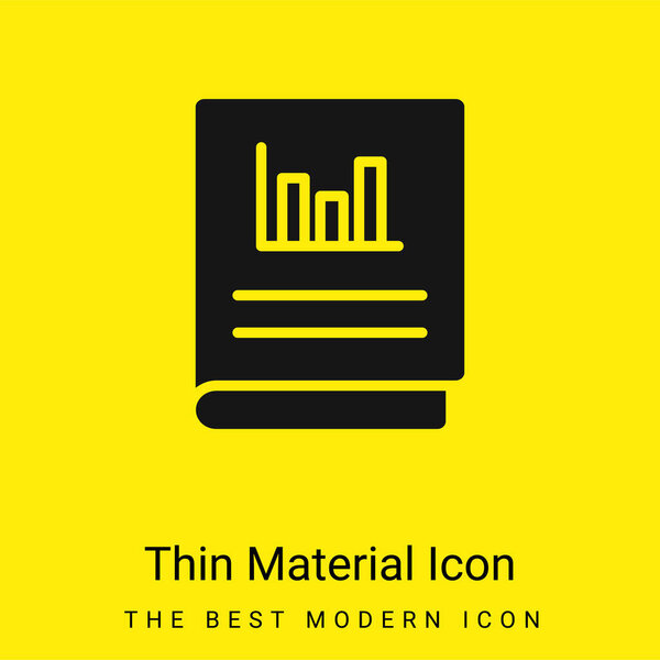 Минимальный ярко-желтый значок материала