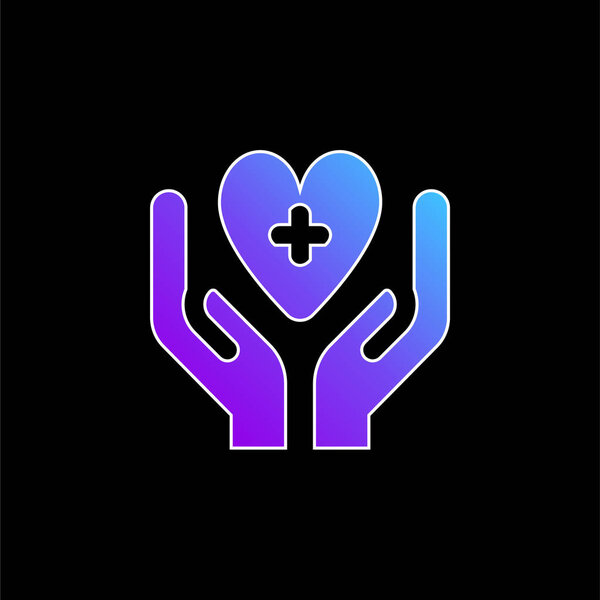 Значок голубого градиента