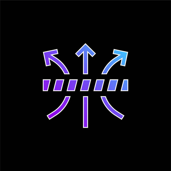 Символ дышащего синего градиента