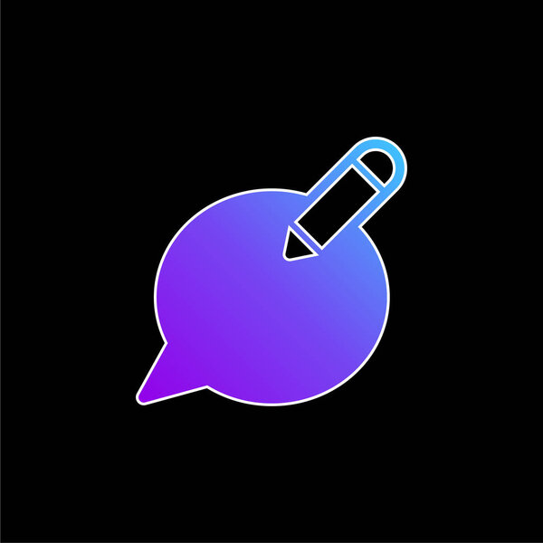 Add Text blue gradient vector icon