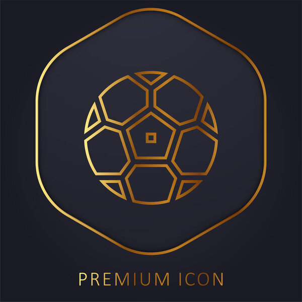 Логотип или значок золотой линии мяча