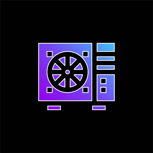 Значок синего градиента кондиционера