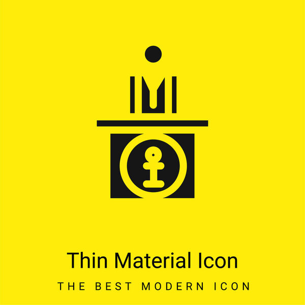 Birthday Cake minimal bright yellow material icon