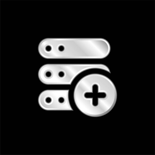 Add silver plated metallic icon