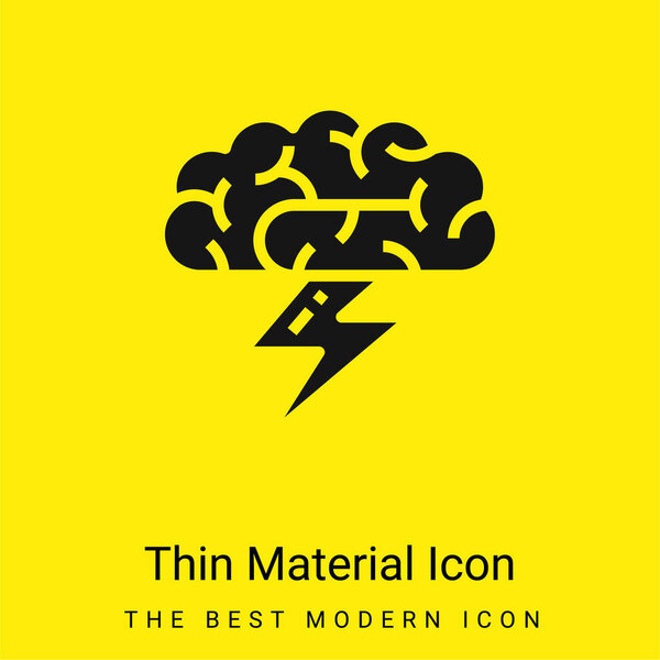Brainstorm minimal bright yellow material icon