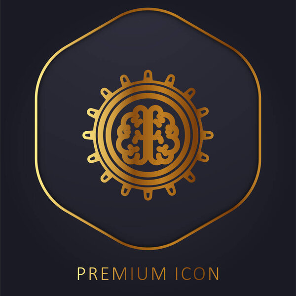 Логотип или иконка "Золотая линия мозга"