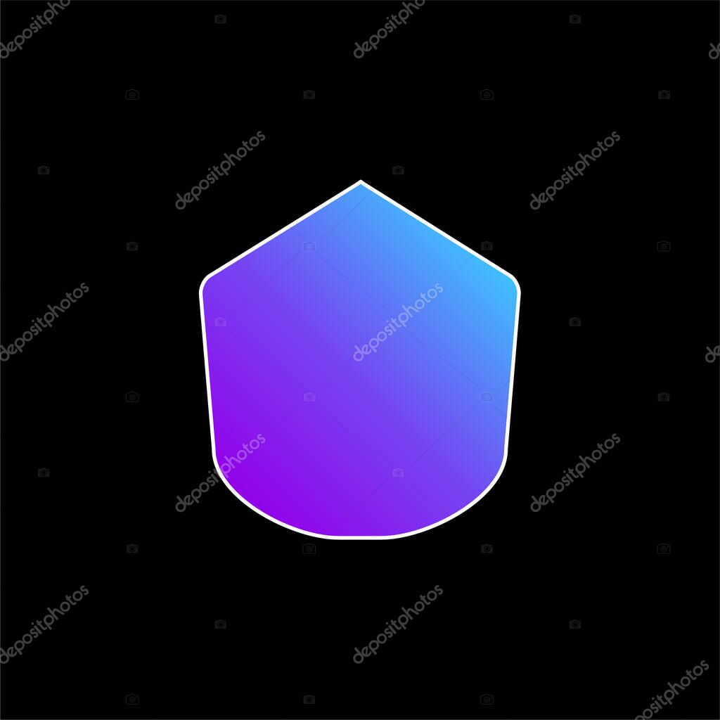 Black Polygonal Shape blue gradient vector icon