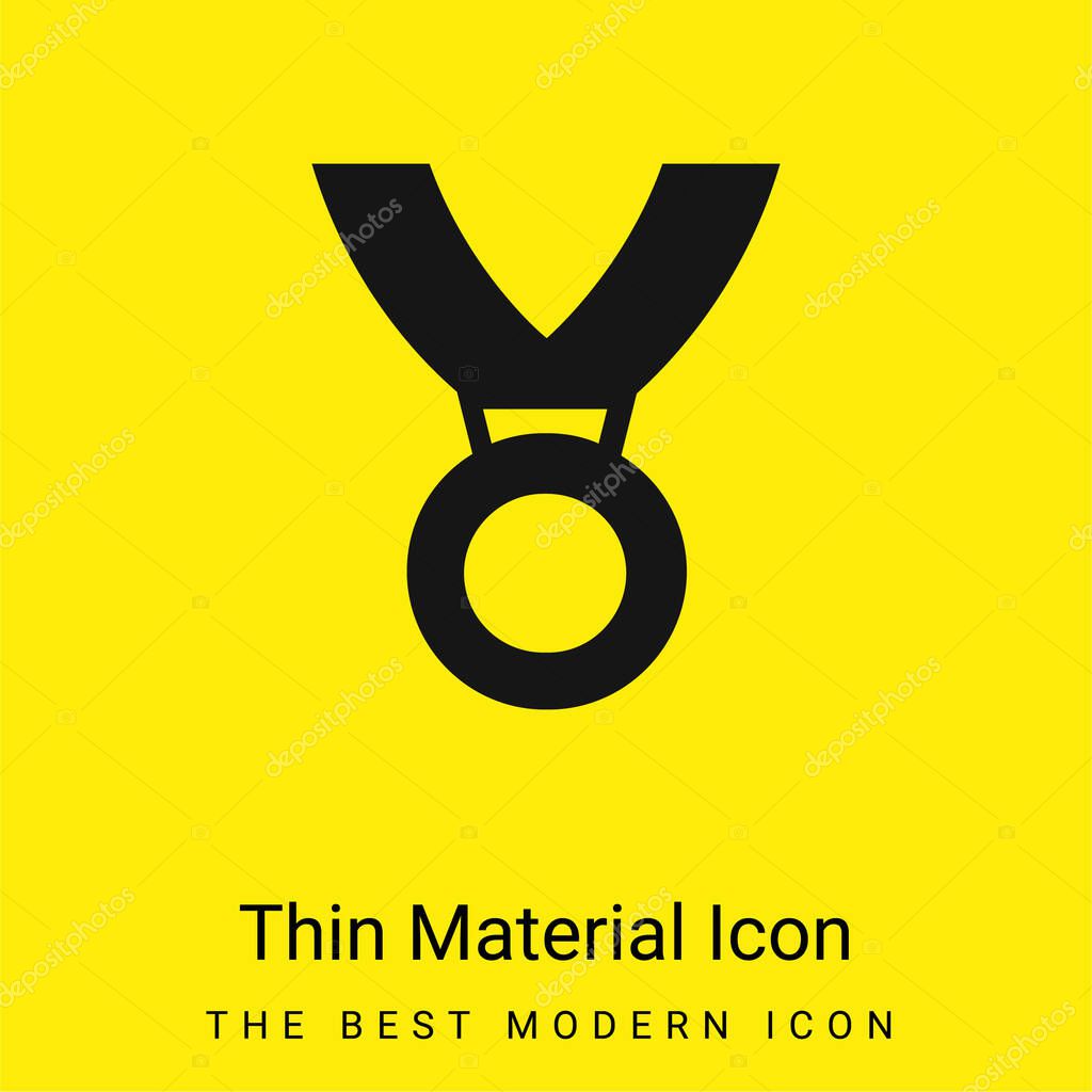 Award Medal minimal bright yellow material icon