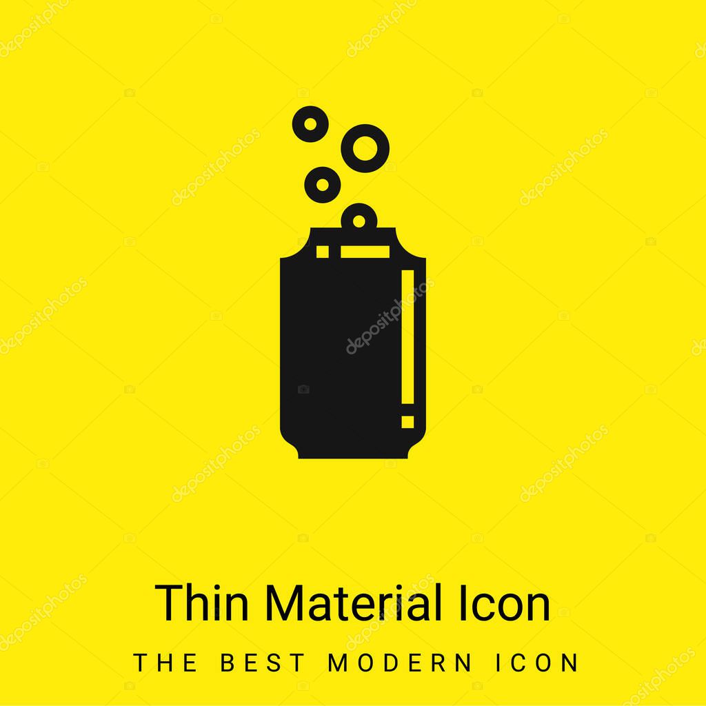 Beer Can minimal bright yellow material icon