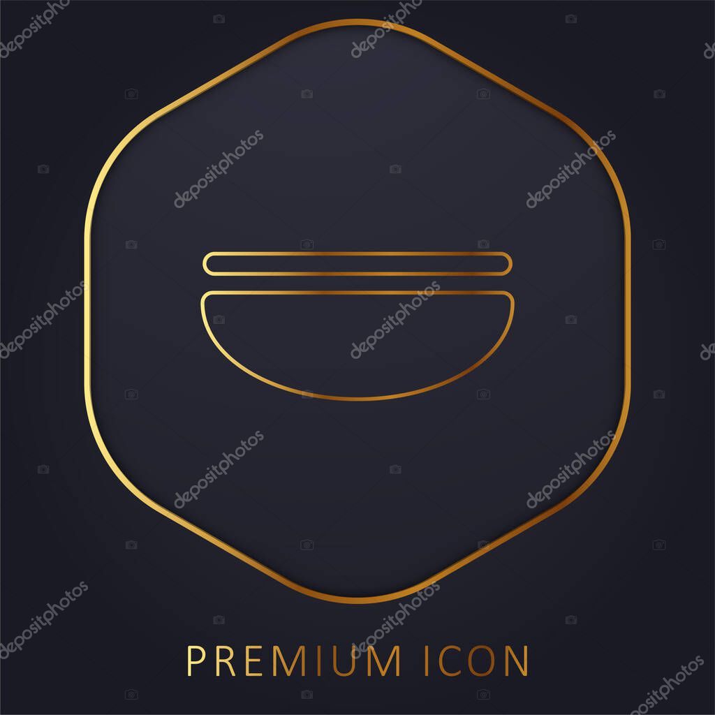 Balance golden line premium logo or icon