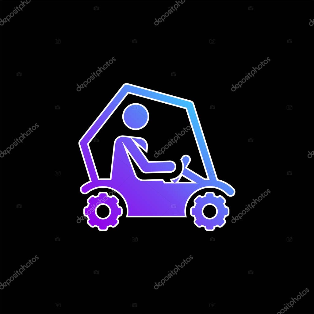All Terrain blue gradient vector icon