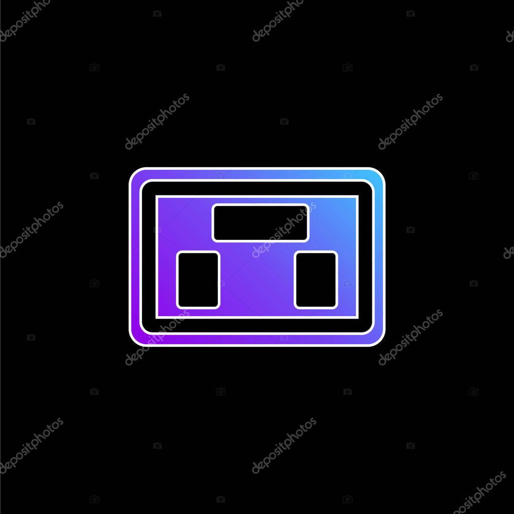 American Football Scores blue gradient vector icon