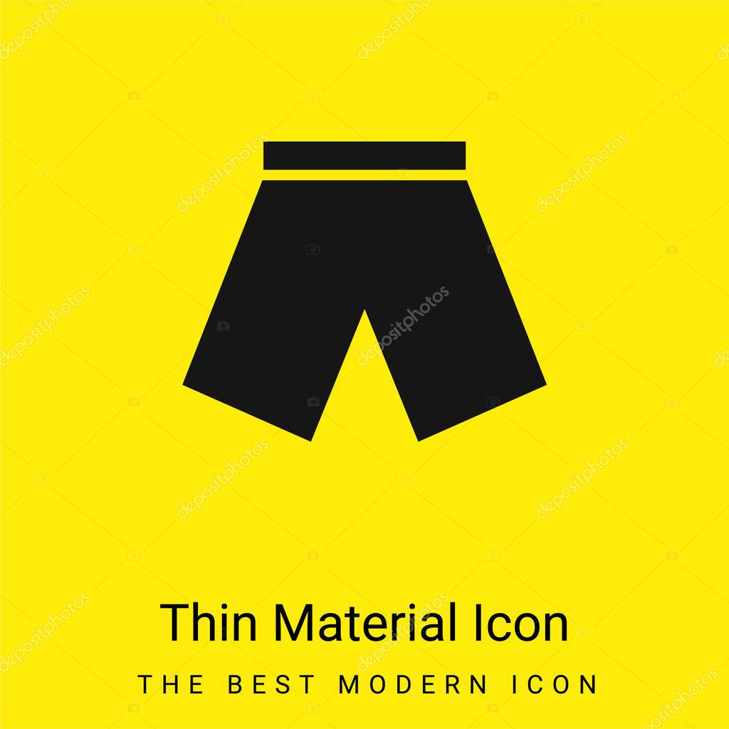 Black Short minimal bright yellow material icon