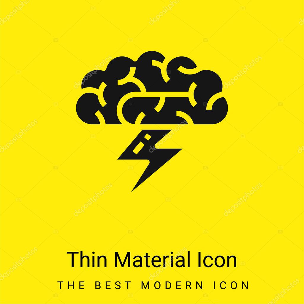 Brainstorm minimal bright yellow material icon