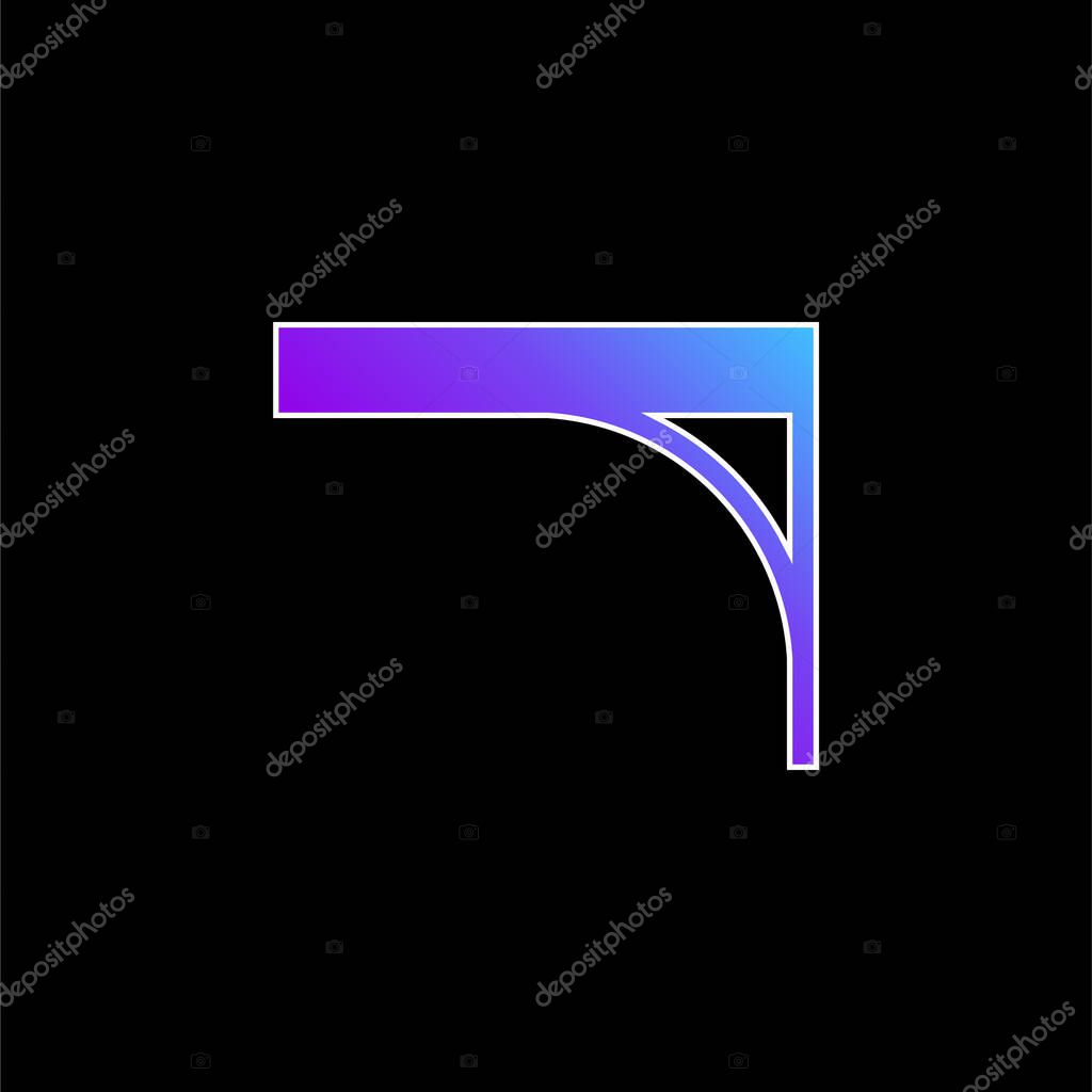 Bracket blue gradient vector icon