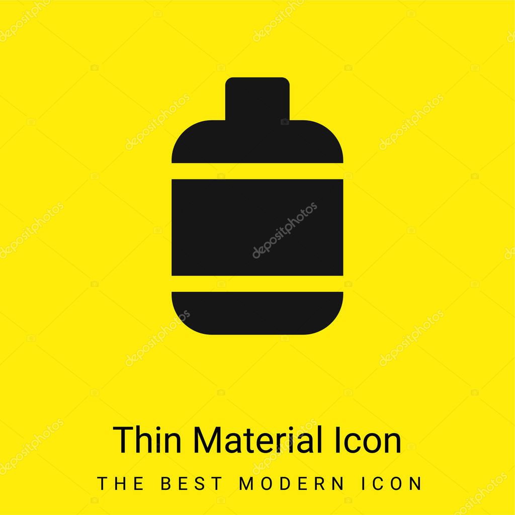 Bottle minimal bright yellow material icon