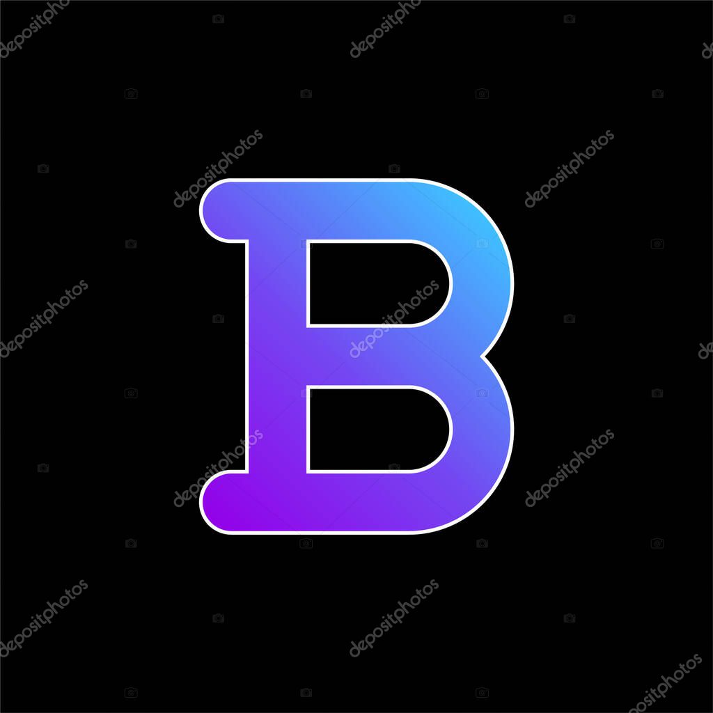 Bold blue gradient vector icon