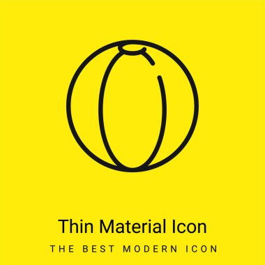 Plaj topu en az sarı madde simgesi