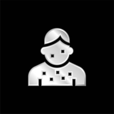 Alerji gümüş kaplama metalik simge