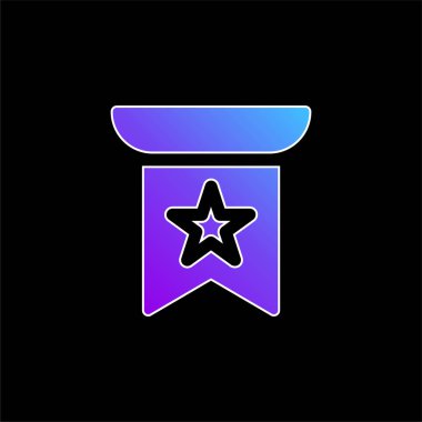 Sancak mavisi gradyan vektör simgesi