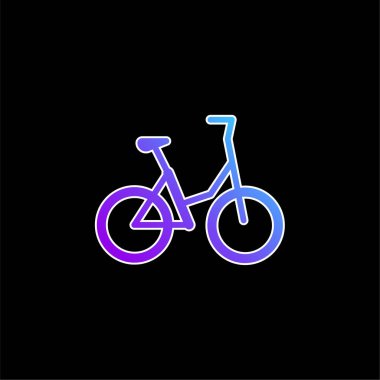 Bisiklet mavi gradyan vektör simgesi