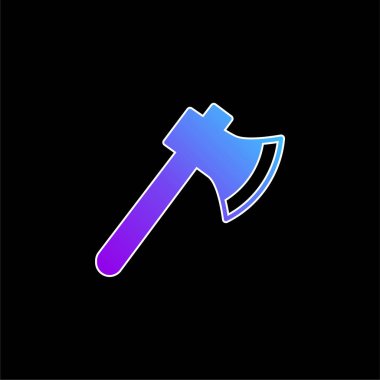 Axe mavi gradyan vektör simgesi