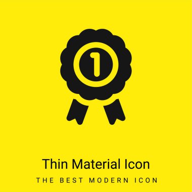 Rozet en az parlak sarı madde simgesi