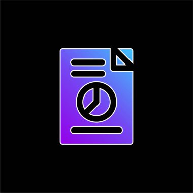 Analitik mavi gradyan vektör simgesi