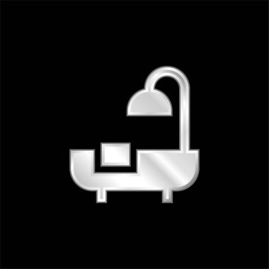 Banyo gümüş kaplama metalik simge