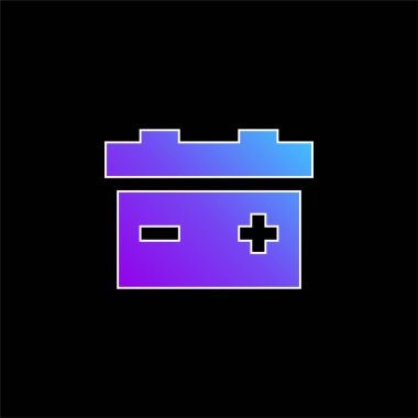 Pil mavi gradyan vektör simgesi