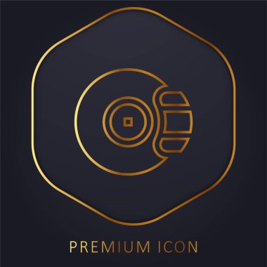 Fren altın çizgisi prim logosu veya simgesi