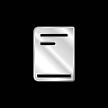 Gümüş kaplama metalik simge