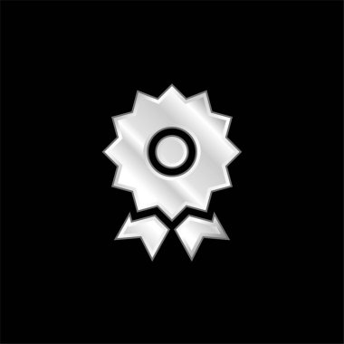 Gümüş kaplama metalik simge ödülü