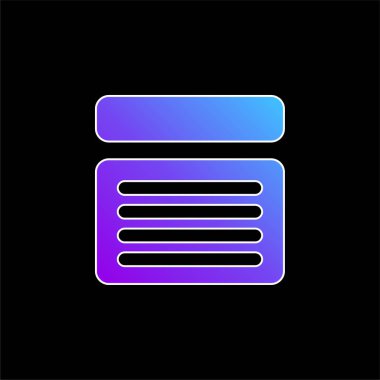 Madde mavi gradyan vektör simgesi