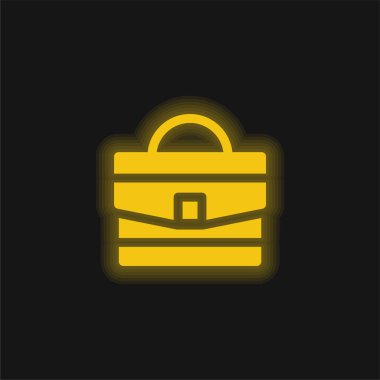 Sarı parlak neon simge