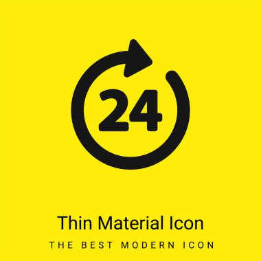 24 Saat Minimum Parlak Sarı Madde simgesi