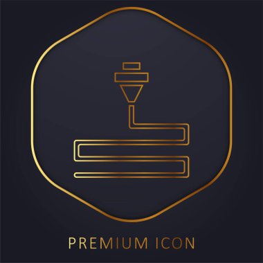 3d Altın Satır prim logosu veya simgesi yazdırılıyor