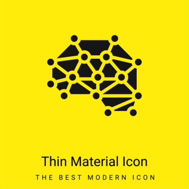 Yapay Zeka Asgari parlak sarı madde simgesi