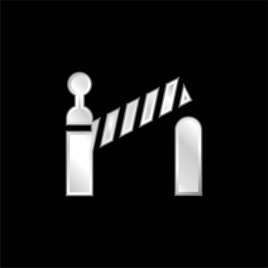 Bariyer gümüş kaplama metalik simge