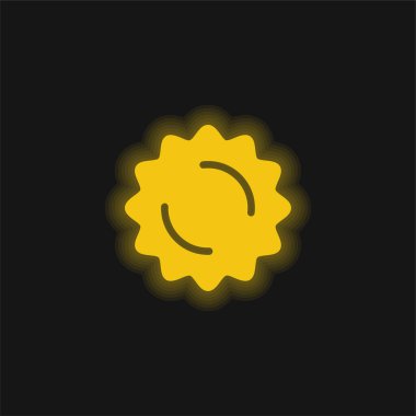 Ödül sarı parlak neon simgesi