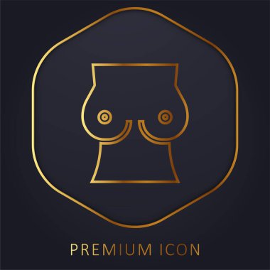 Göğüs altın çizgisi prim logosu veya simgesi