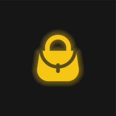 Sarı parlak neon simge