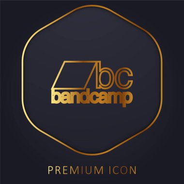 BC Bandcamp Logosu Altın Hat Logosu veya simgesi